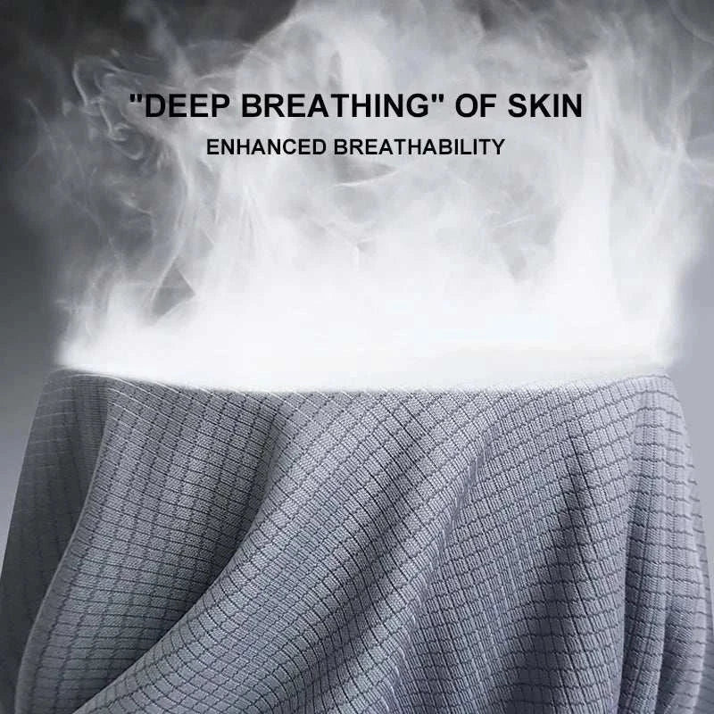 Breathable fabric illustration showcasing enhanced airflow for Men’s Quick-Dry Compression T-Shirt