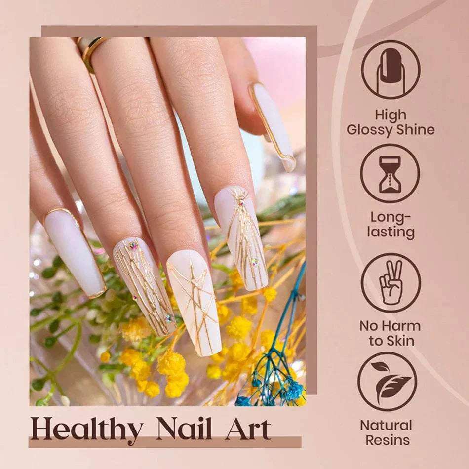 4-in-1 Black & White Nail Painting Gel