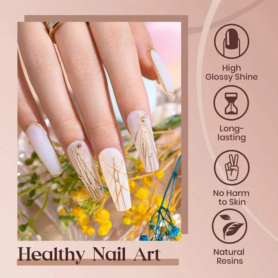 CHUNSHU 5ML Black & White Nail Painting Gel for precise, long-lasting nail art with high gloss shine and natural resins