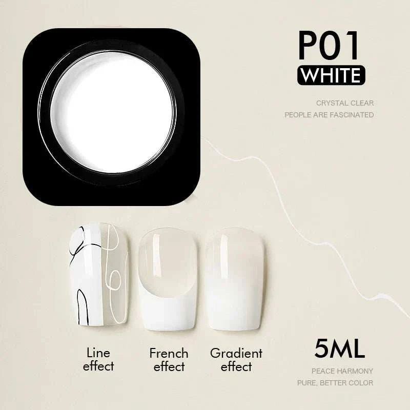 4-in-1 Black & White Nail Painting Gel