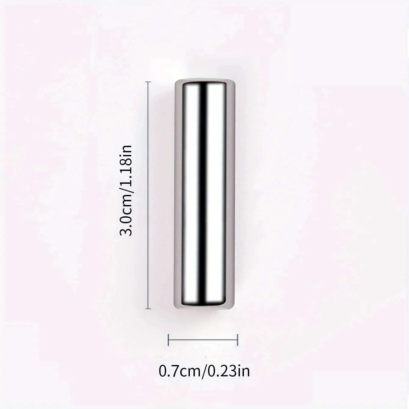 3x0.7cm silver metallic Nail Art Cat Eye Gel Magnetic Pen for creating precise 3D cat eye effects
