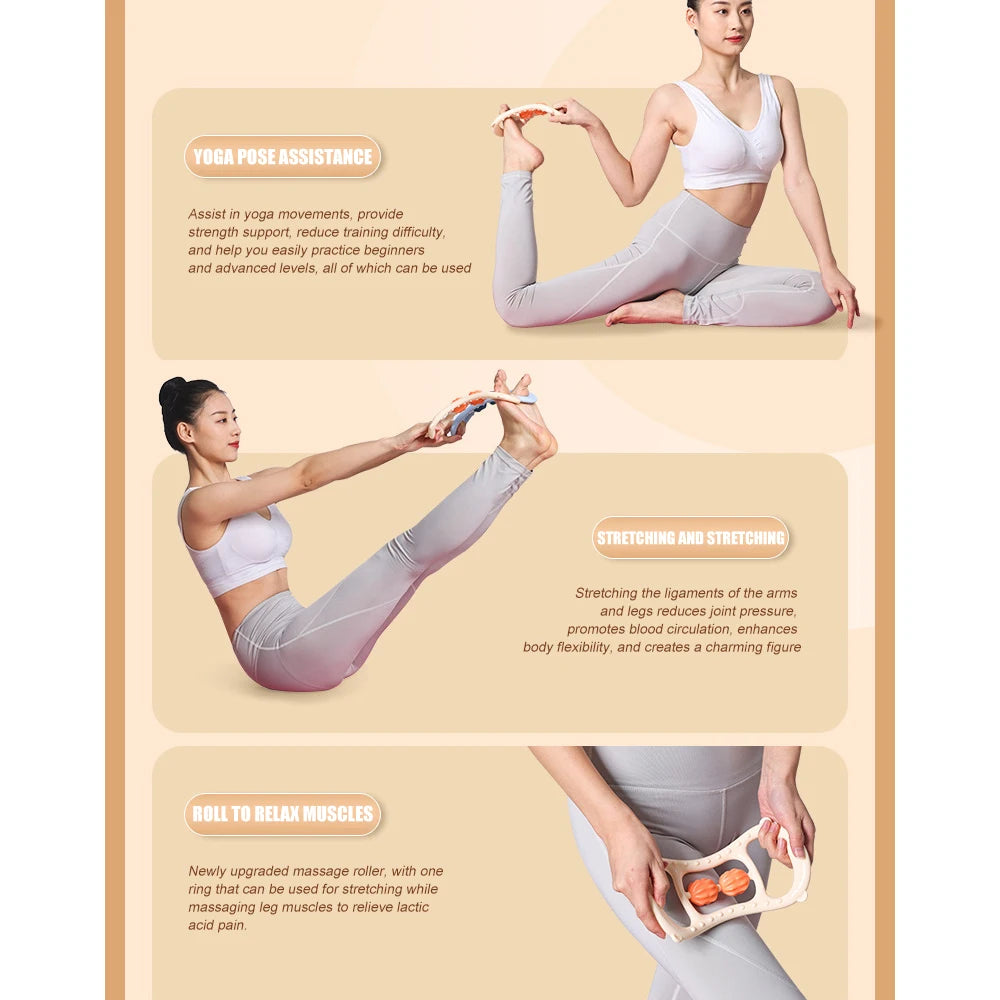 Round Massager Roller for Waist & Abdominal Muscles