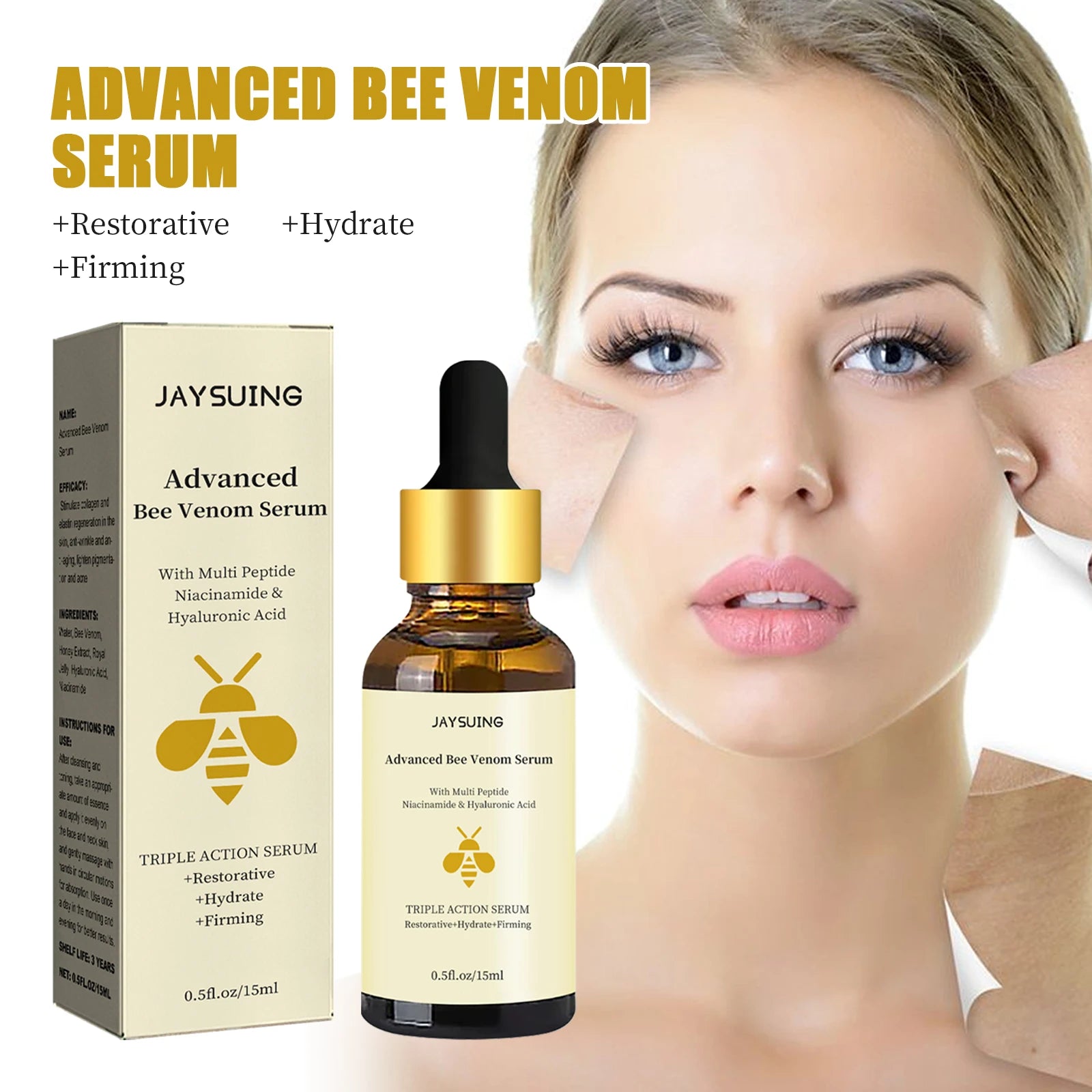 Advanced Bee Venom Serum – Firm, Brighten & Repair Facial Skin
