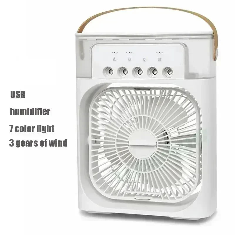 3-in-1 Mini Air Cooler with LED Night Light & Humidifier