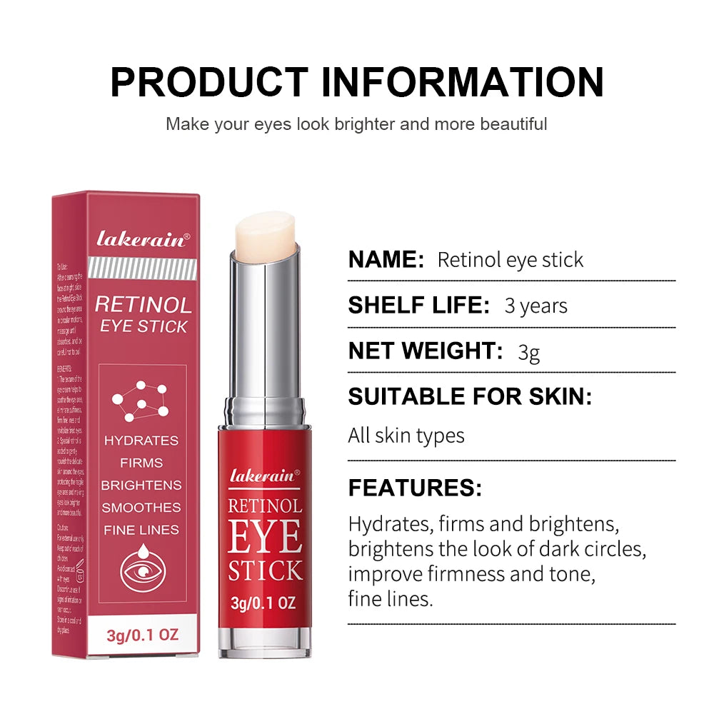 Retinol Eye Cream Stick – Lightens Dark Circles & Firms Skin Instantly