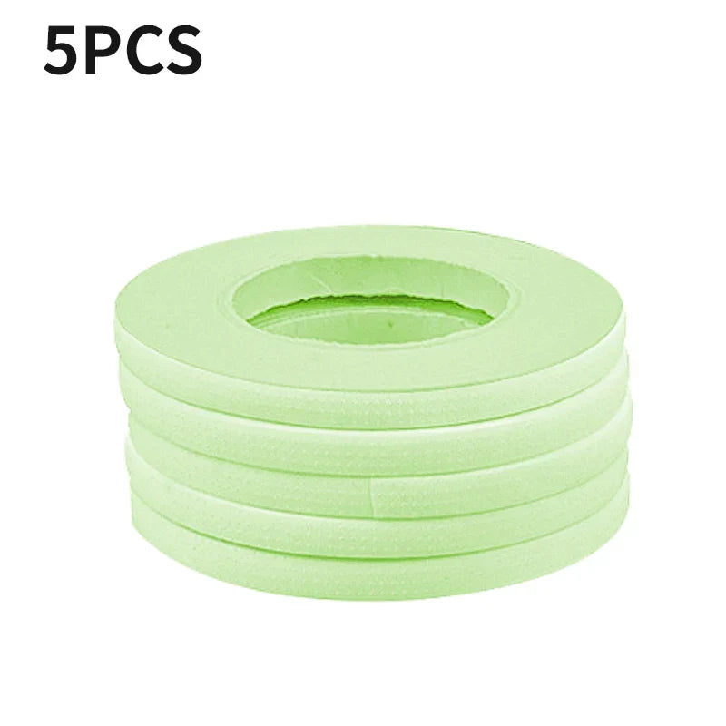 Stack of 5 gentle breathable micropore eyelash extension tapes for precise lower lash application