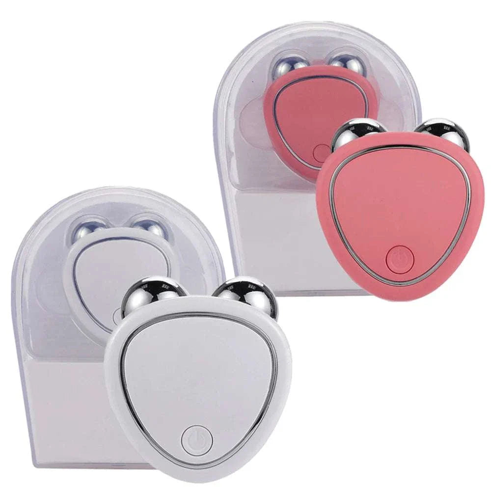Compact EMS Face Lifting Machine with 360° microcurrent roller for skin tightening and anti-wrinkle treatment