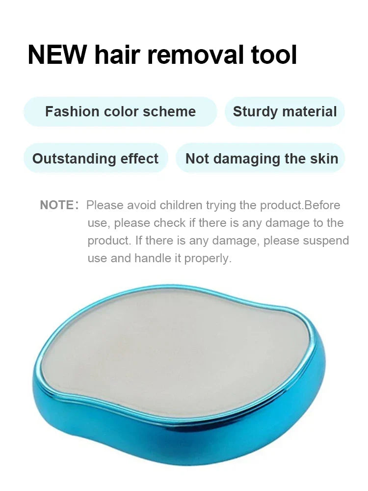 Crystal Hair Eraser reusable body hair removal tool with micro-crystal technology for smooth, gentle exfoliation