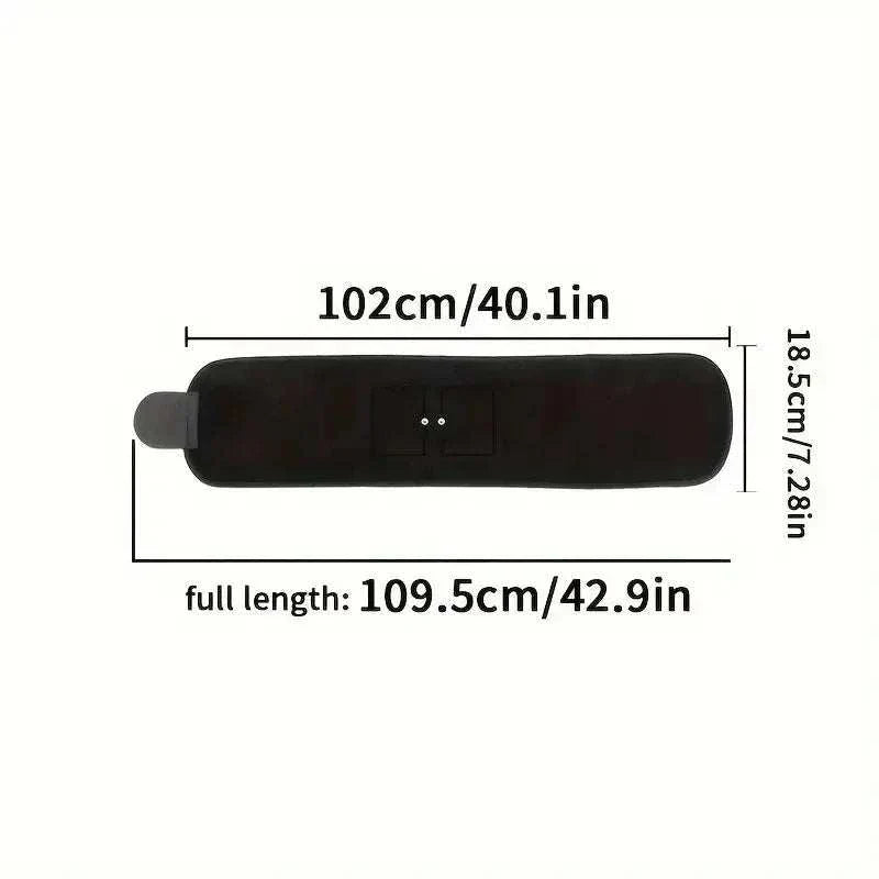 Waist massager portable USB rechargeable shaper belt with adjustable fit and multi-zone slimming design