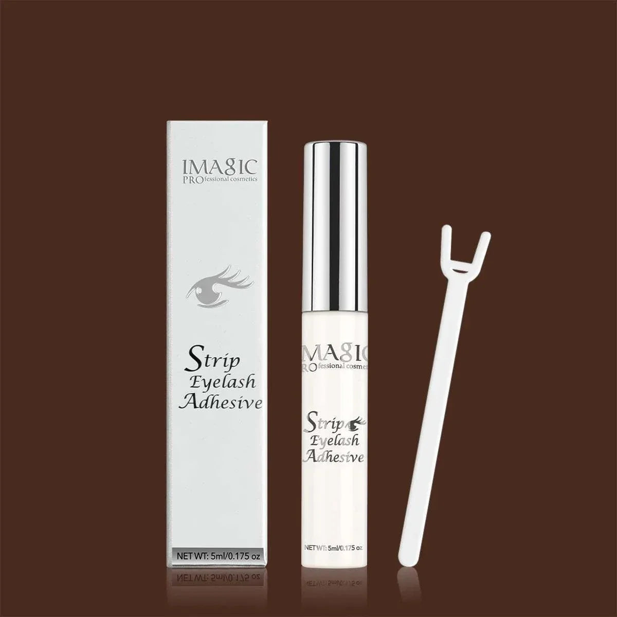 IMAGIC 5ml transparent false eyelash extension glue with waterproof, fast-dry formula and precision applicator tool