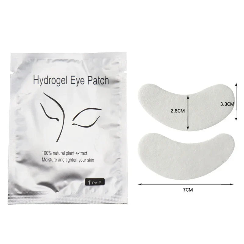 Eyelash extension gel eye pads hydrogel under eye patches for lash protection and hydration