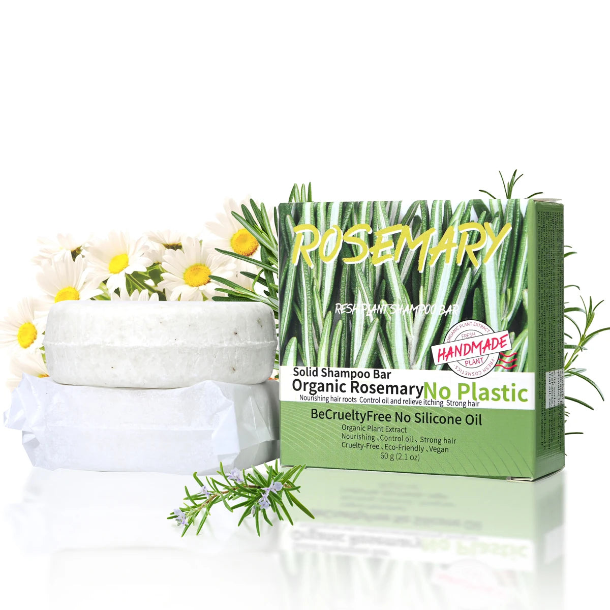 Natural fragrance rosemary shampoo soap