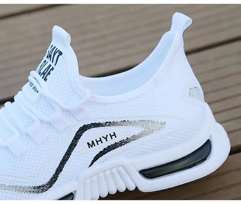 White men shoes slip on breathable mesh sneakers with lightweight sole and non-slip rubber outsole