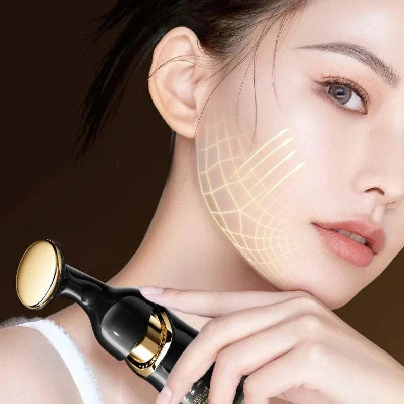 3-in-1 Face Massager with microcurrent technology for facial, eye, and neck lifting and toning