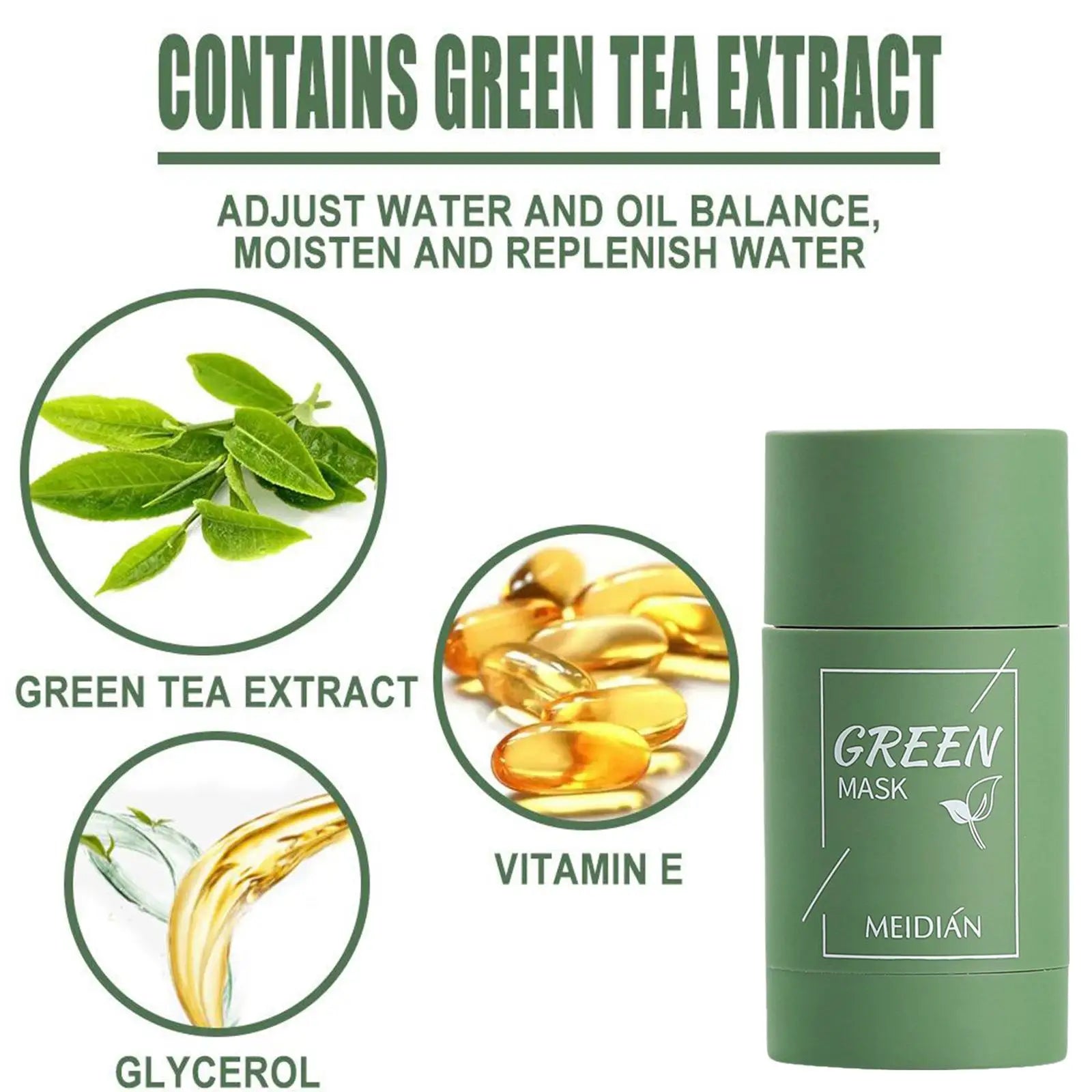 Original Facial Green Tea Solid Mask Stick