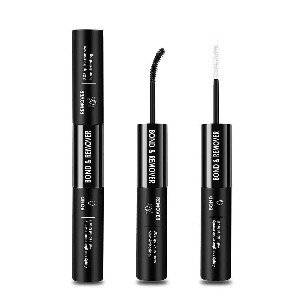 2-in-1 Bond & Seal Lash Glue waterproof dual-ended lash adhesive with bond and remover applicators