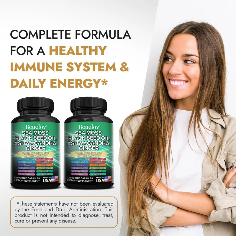 Black Cumin Seed Oil + Vitamin C + Ashwagandha