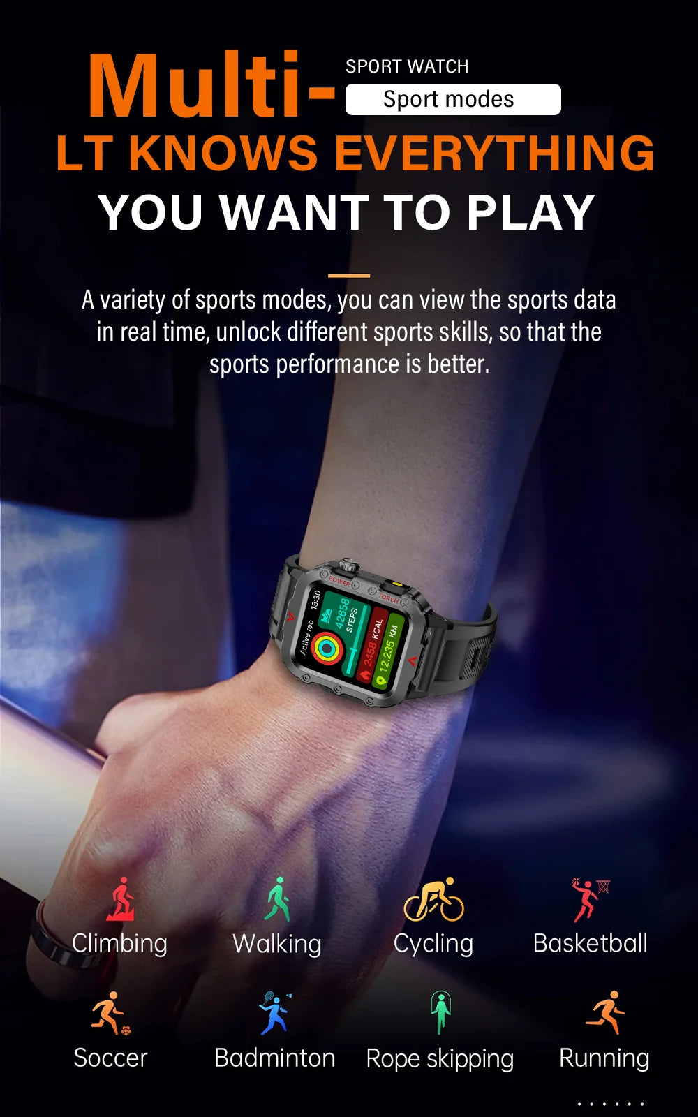 Men Sports Smart Watch