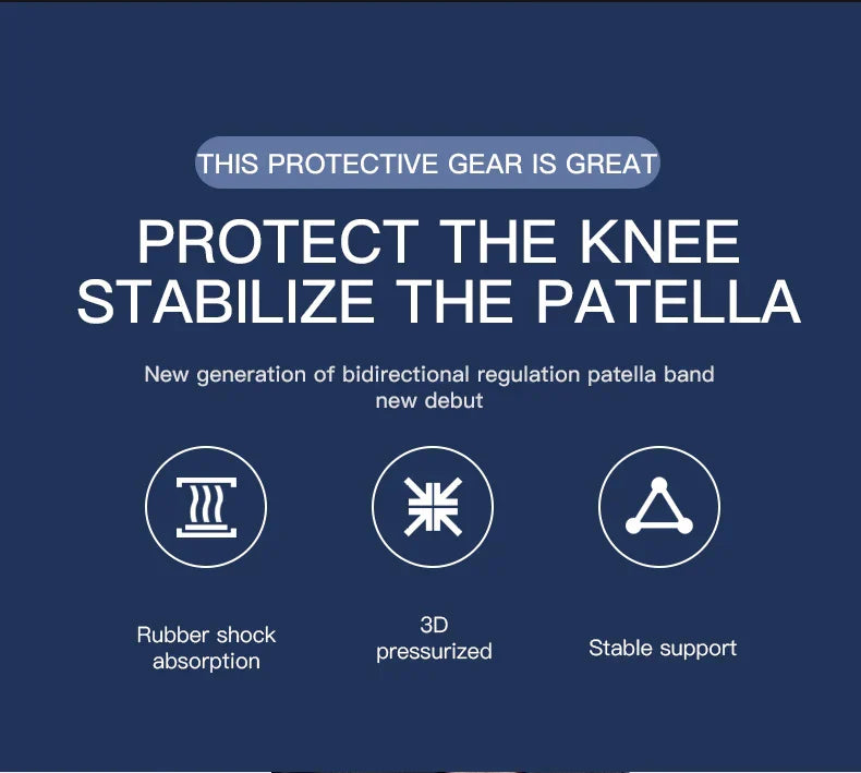 Adjustable silica gel knee tendon strap with protective patella support and shock absorption