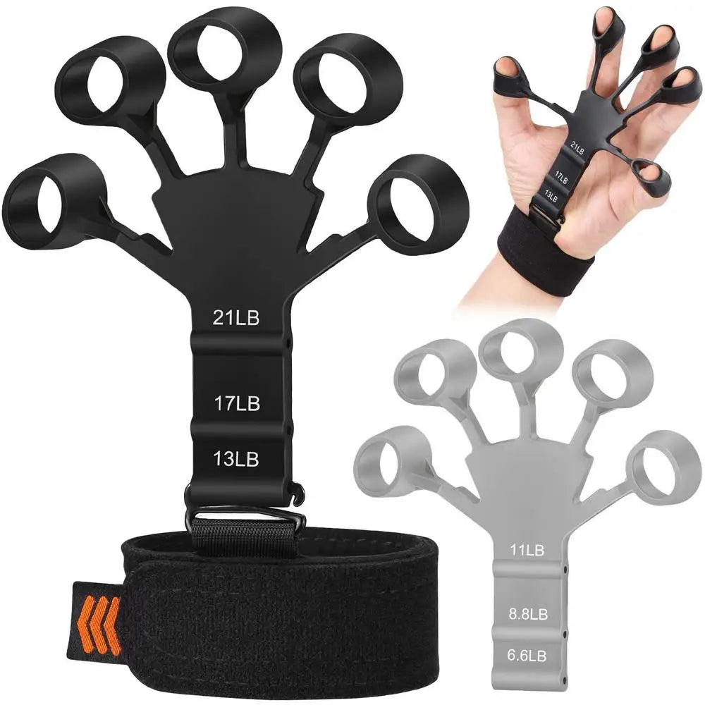 Finger Gripper Hand Strengthener – 6 Level Adjustable Finger Exerciser
