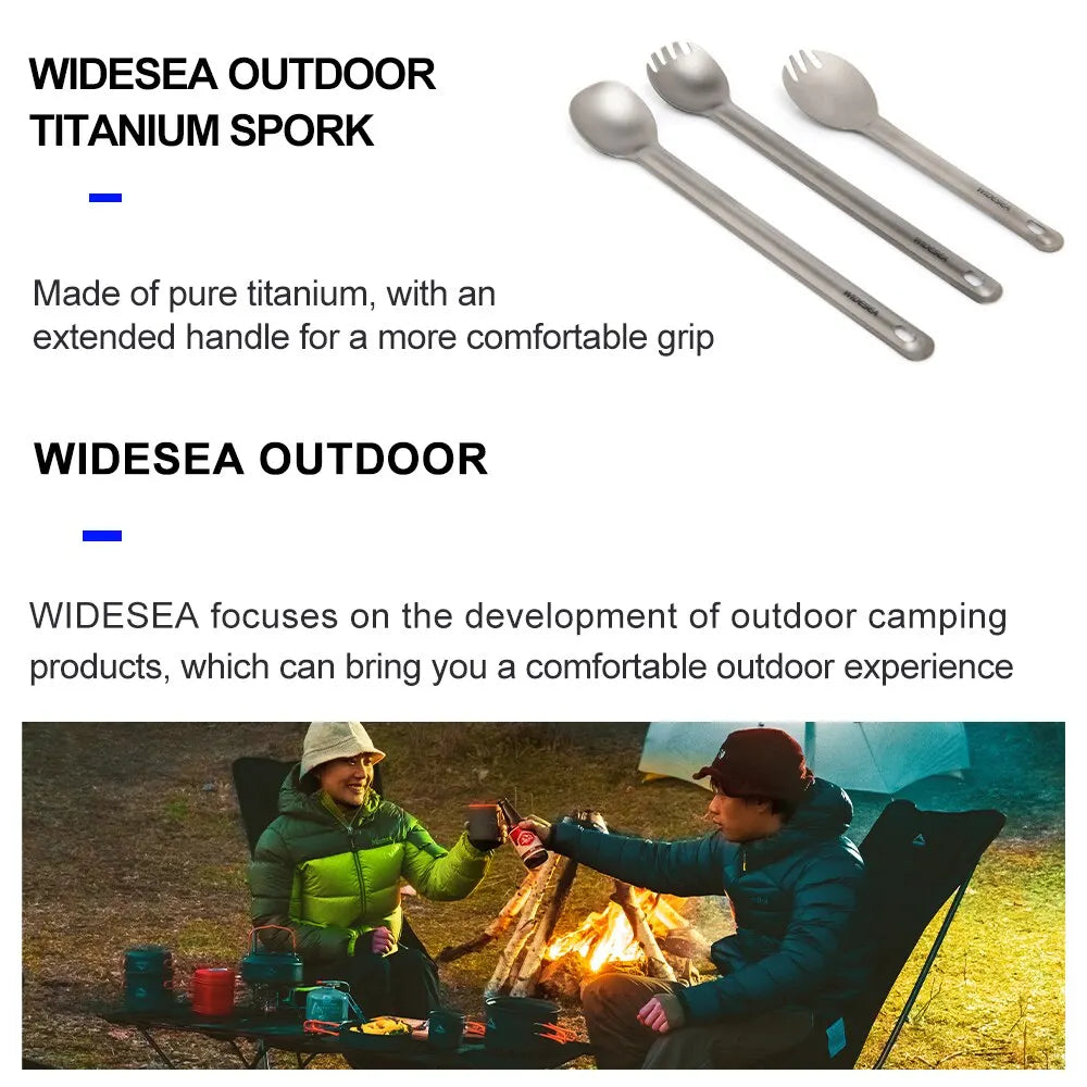 Widesea Camping Titanium Spork