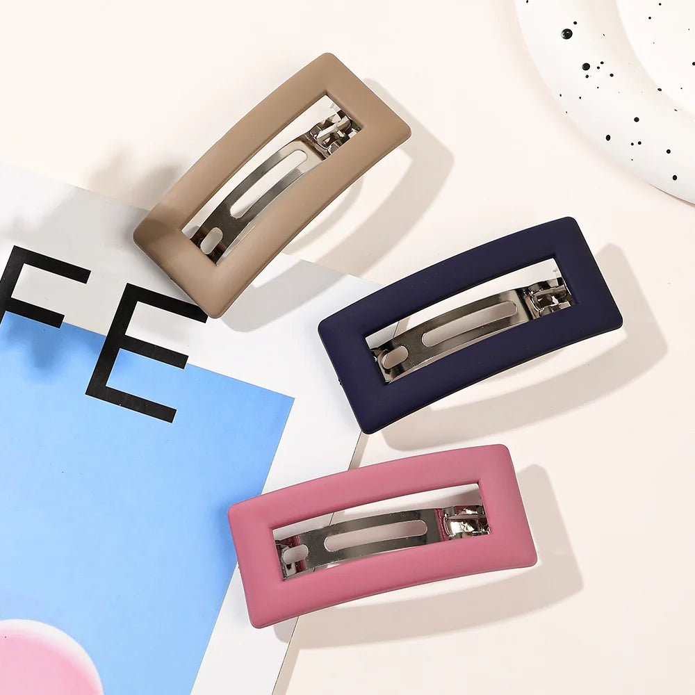 Korean Matte Spring Hair Clip Claw
