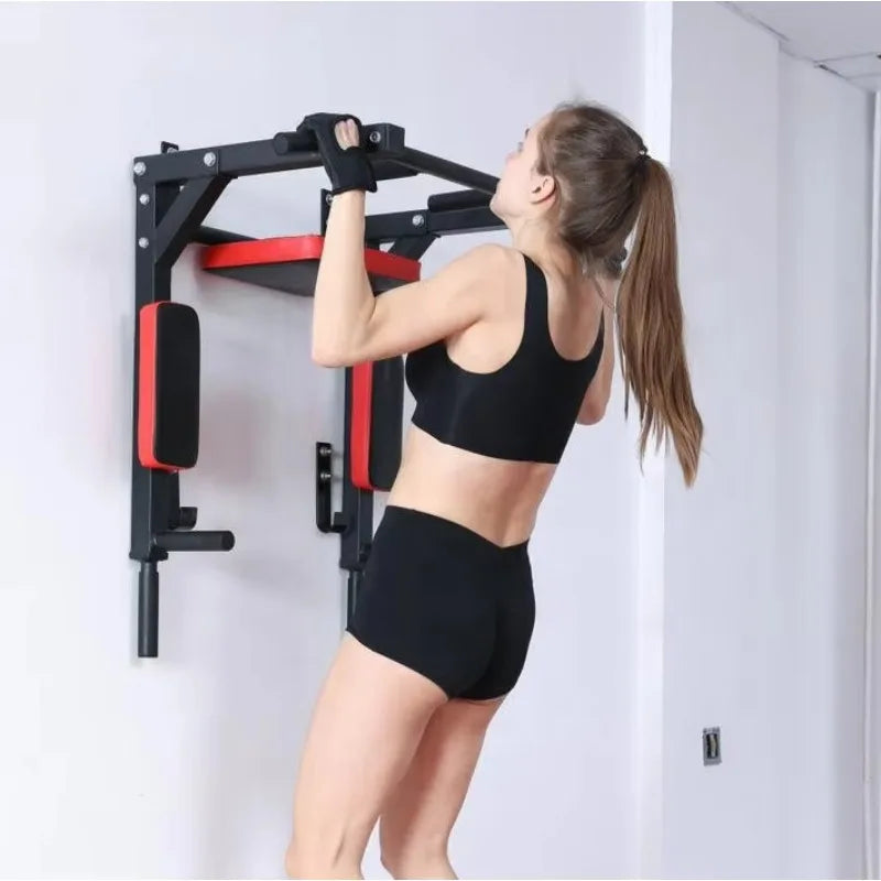 2026 Home Gym Wall Mounted Pull up Bar Chin up Bar Fitness Equipment Pull-up Bar Dip Station Suspension Frame