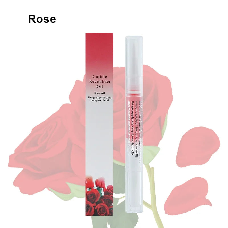 40PCS Cuticle Oil Pen Set rose scent nourishing cuticle revitalizer oil with unique restoring formula