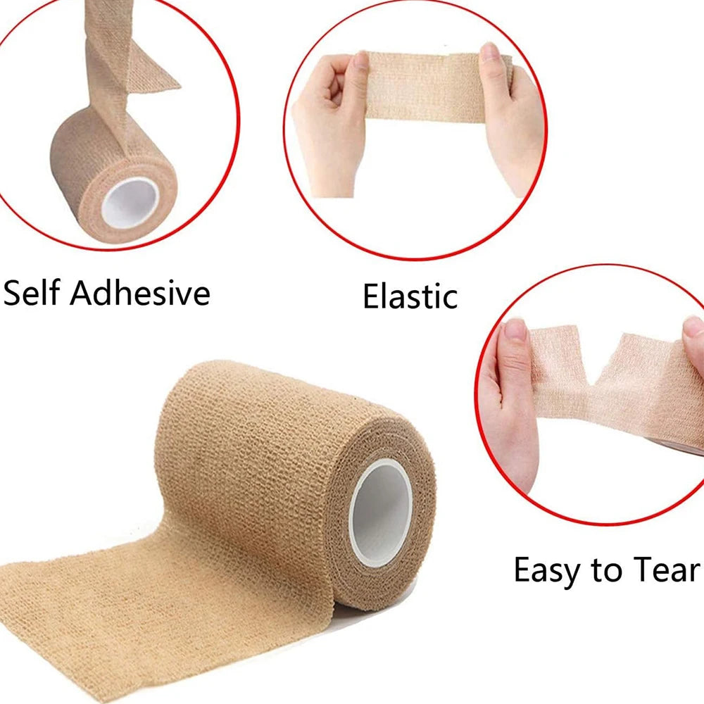 6/12 Rolls Self Adhesive Bandage Wrap – 2" x 5 Yards