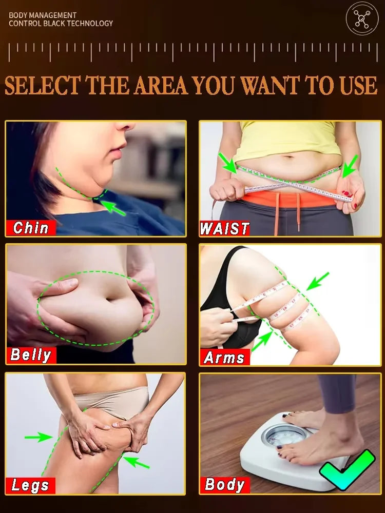 Slimming cream targeting chin, waist, belly, arms, legs for rapid weight loss and skin firming