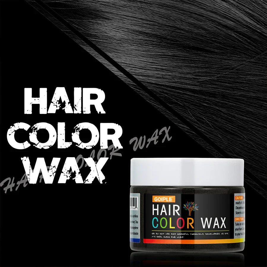 GOIPLE Hair Colour Wax temporary washable vibrant hair styling cream safe for hair and beard
