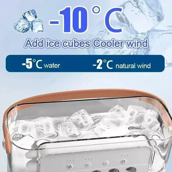 3-in-1 Mini Air Cooler with LED Night Light & Humidifier