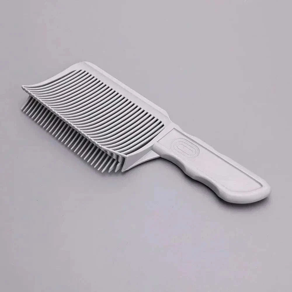 Barber fade comb with precision gradient design and ergonomic handle for professional hair cutting and flat tops