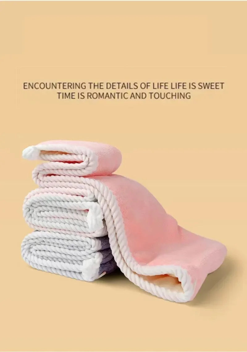 Double Thick Dry Hair Towel Cap