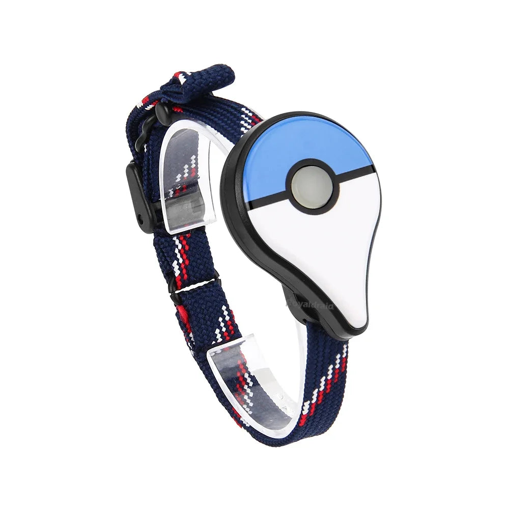 Auto Catch Smart Wristband with Bluetooth, automatic Pokémon catching and spinning, vibration alerts, rechargeable, sleek design for daily wear