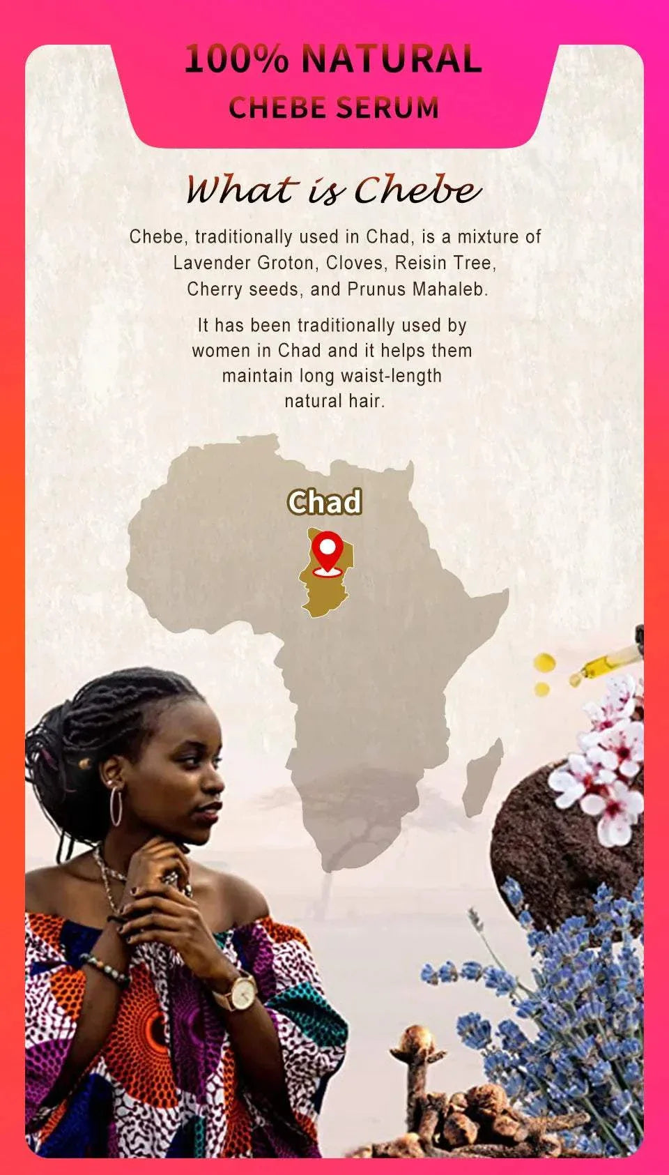 African Crazy Chebe Hair Oil natural serum for hair growth and repair with traditional Chad ingredients