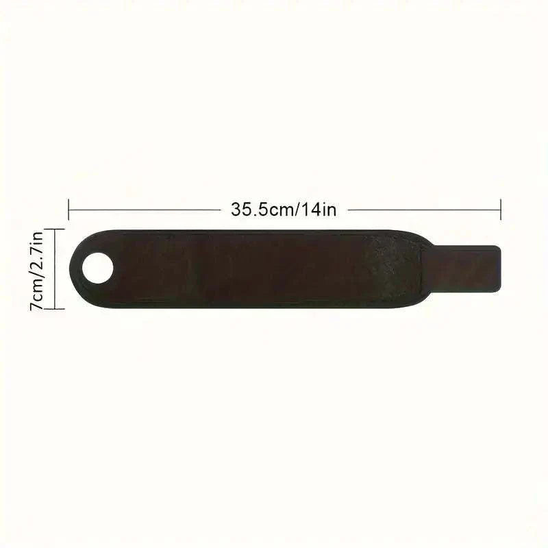 Adjustable wrist brace strap measuring 35.5cm by 7cm with hole for secure fit and compression therapy.