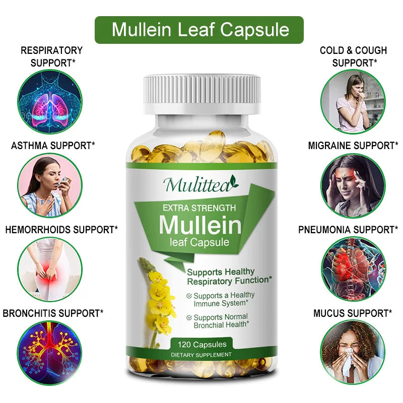 Natural Mullein Leaf Capsules