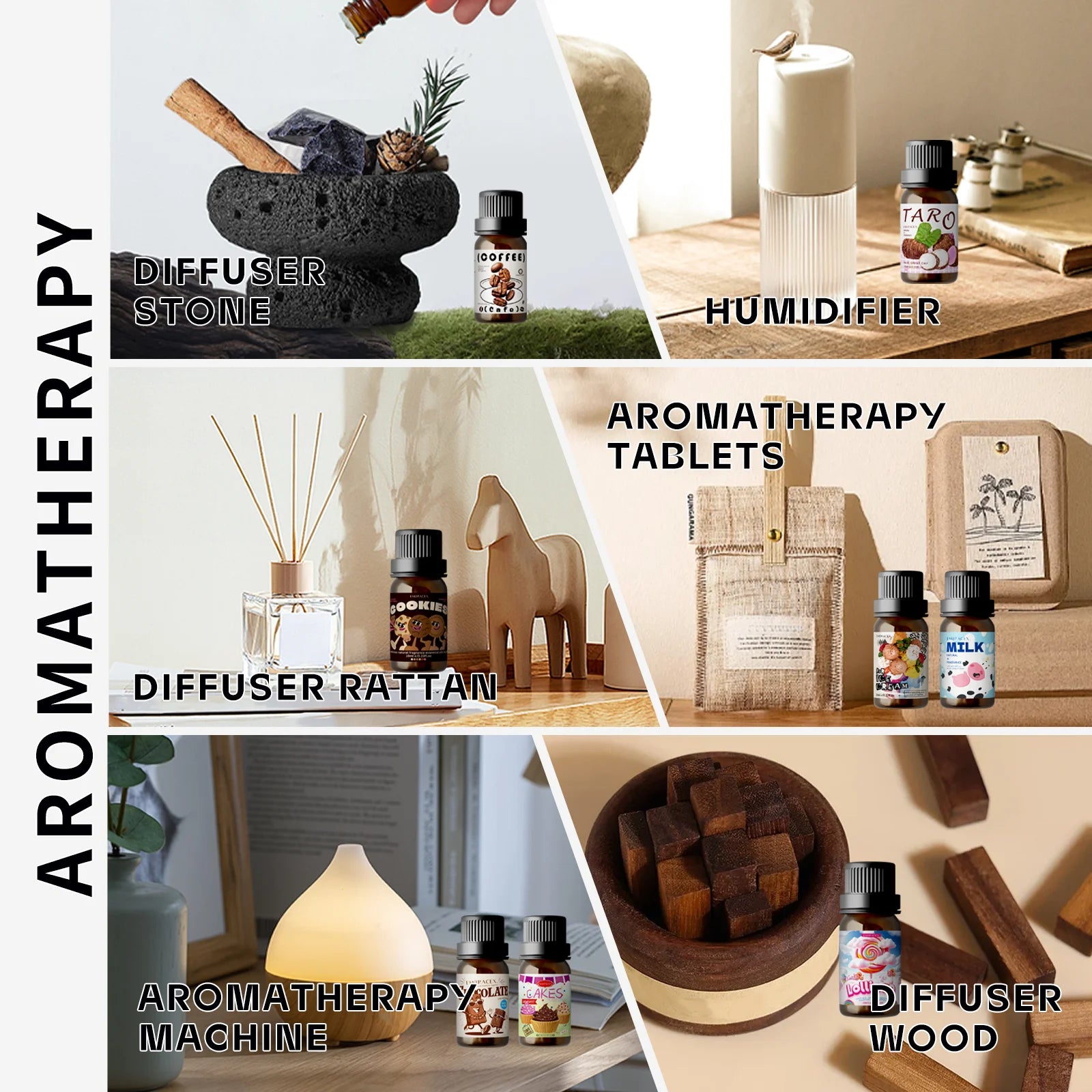 12-Type Gourmet Essential Oils Perfumes