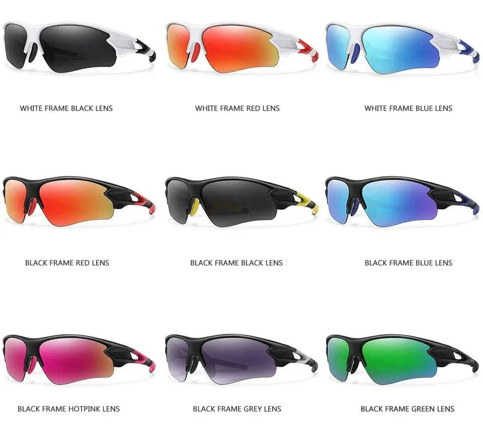 Brand Fashion women and men sporty sunglasses with UV400 protection in multiple frame and lens color options for outdoor activities