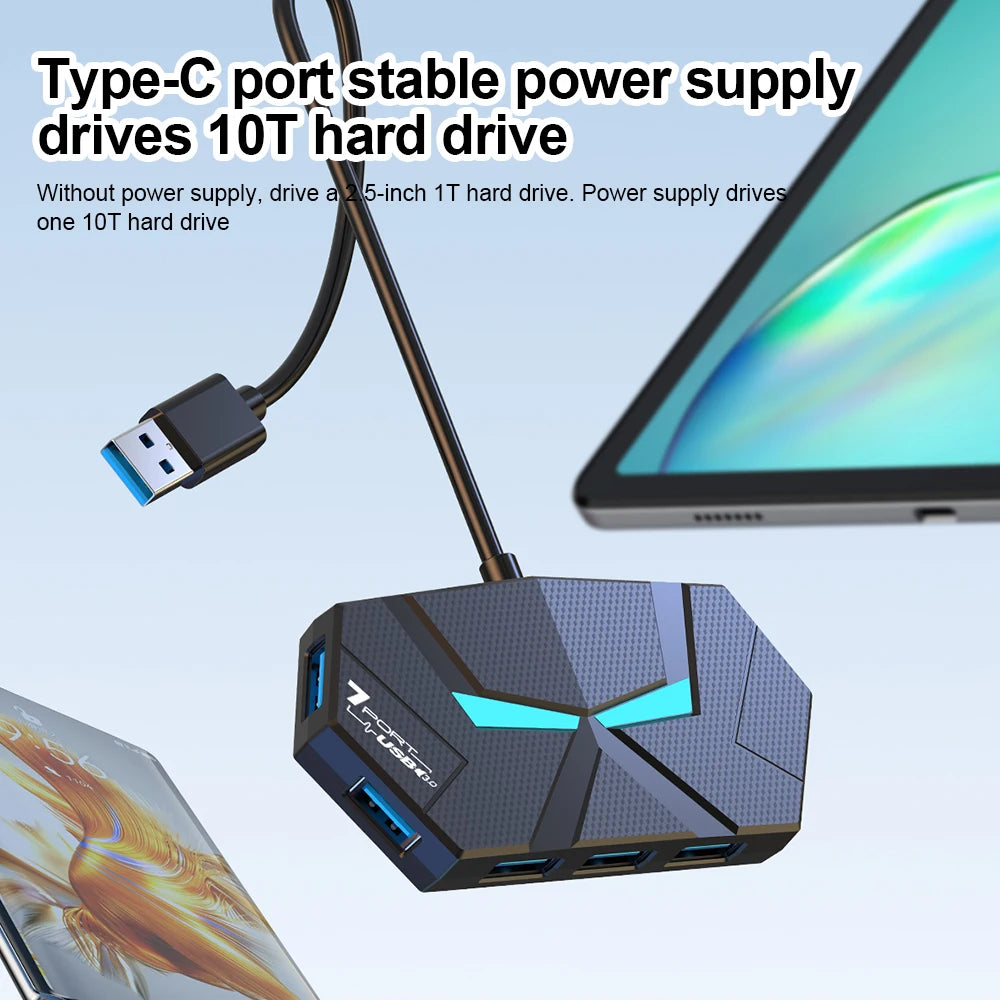 7-Port USB 3.0 High-Speed Docking Station