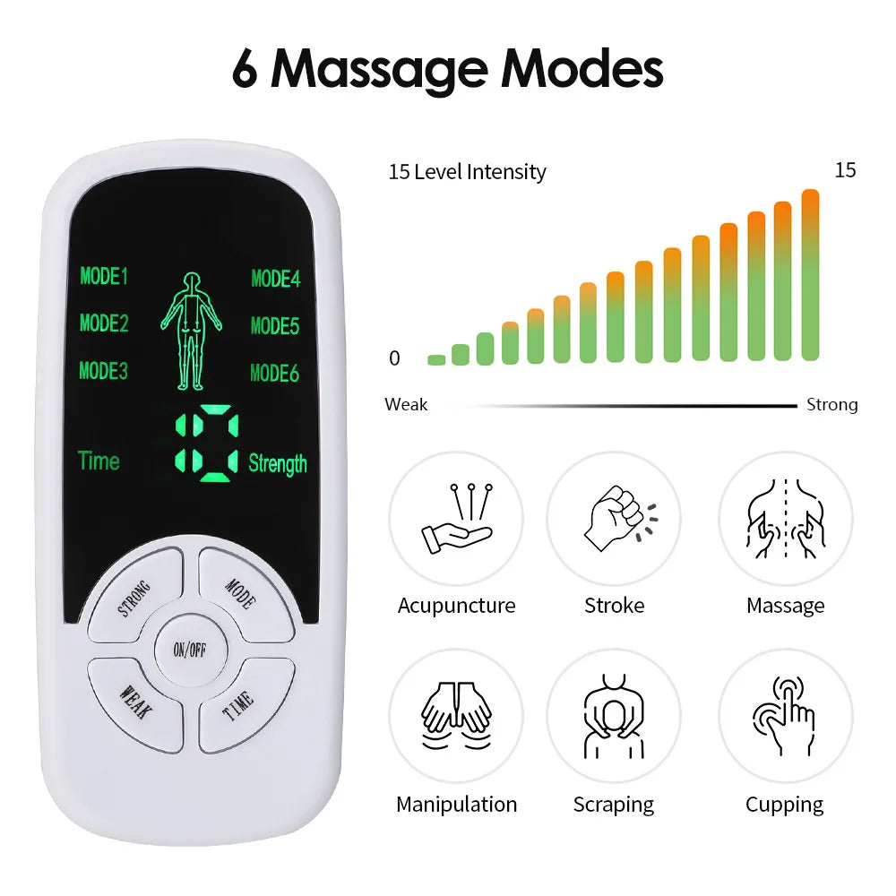 Electric Muscle Stimulator Back Neck Body Massager