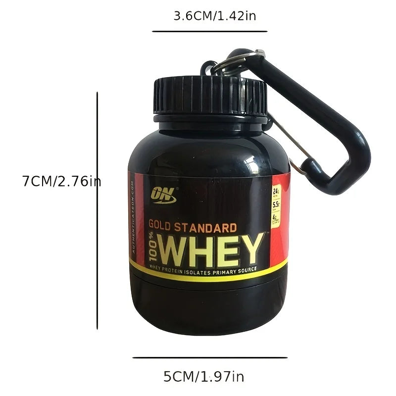 Mini Portable Protein Container Powder Bottle