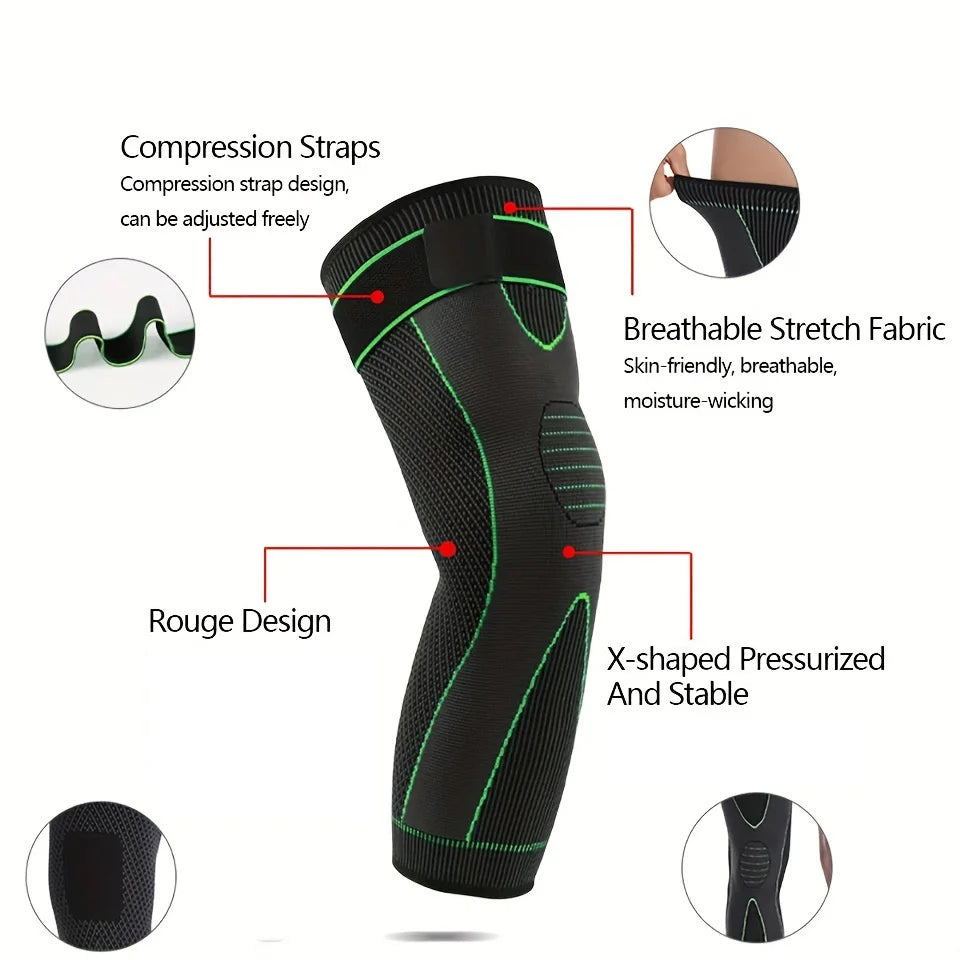 2 Pcs Compression Knee Pads Support – Sport Sleeves & Joint Pain Protectors