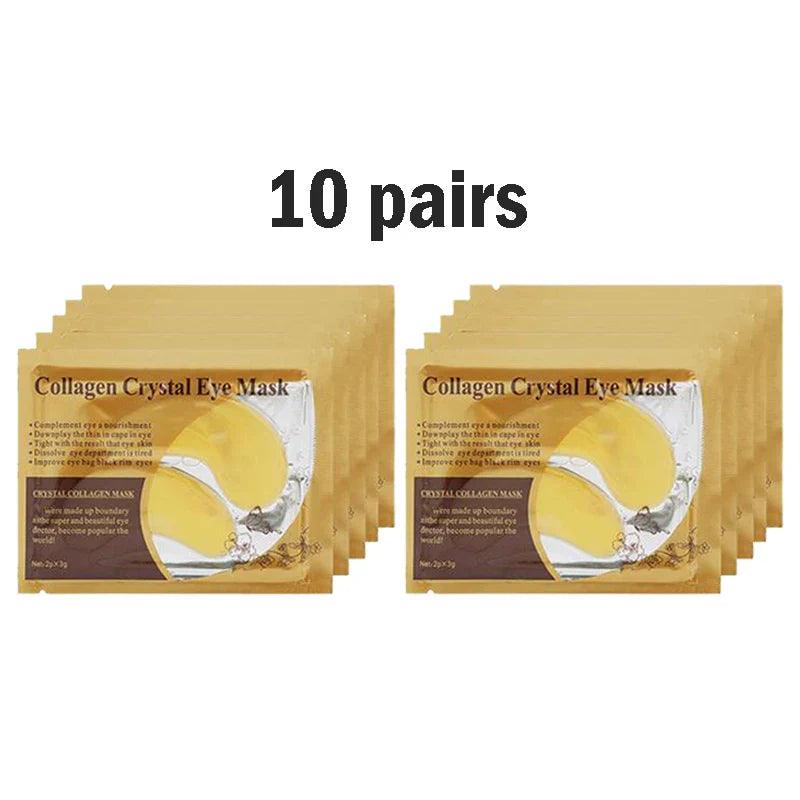 Gold Collagen Crystal Eye Mask 10 pairs firming moisturizing under-eye patches