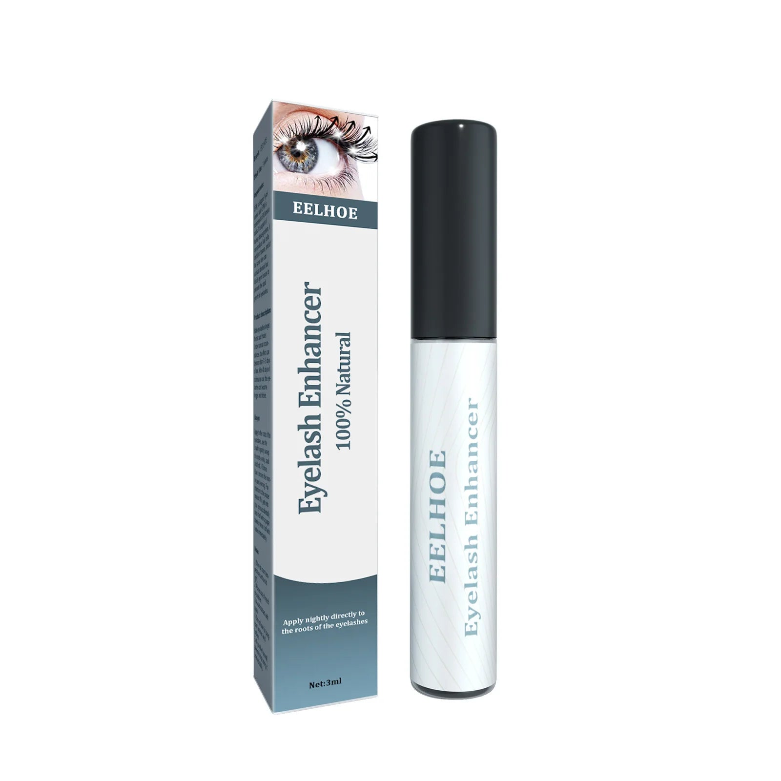 EELHOE 3ml eyelash enhancer serum for lengthening, strengthening, and lifting natural lashes