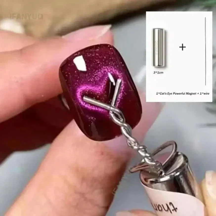 Heart Shaped Cat Eye Magnet
