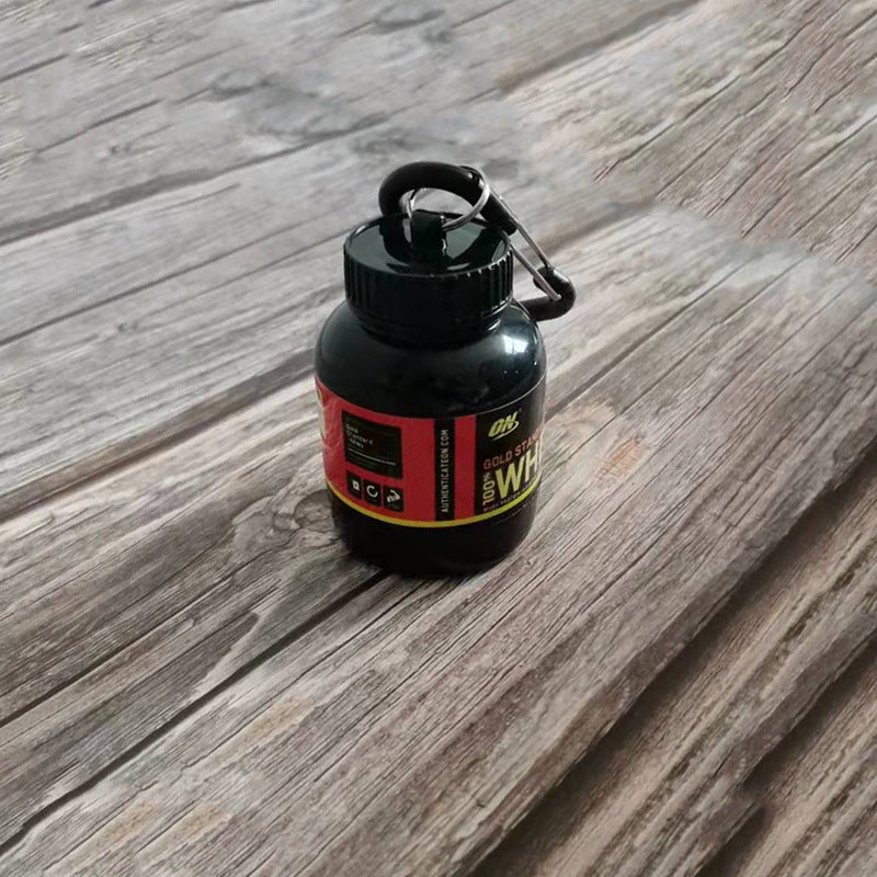Mini Portable Protein Container Powder Bottle