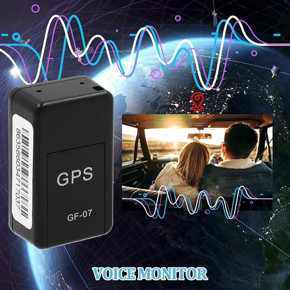 Compact Micro Magnetic GPS Tracker GF-07 for real-time vehicle and asset tracking with voice monitor and strong magnetic attachment