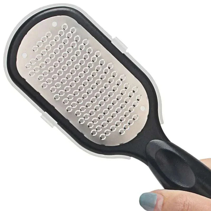 Professional foot file rasp with ergonomic handle for effective callus and heel skin removal
